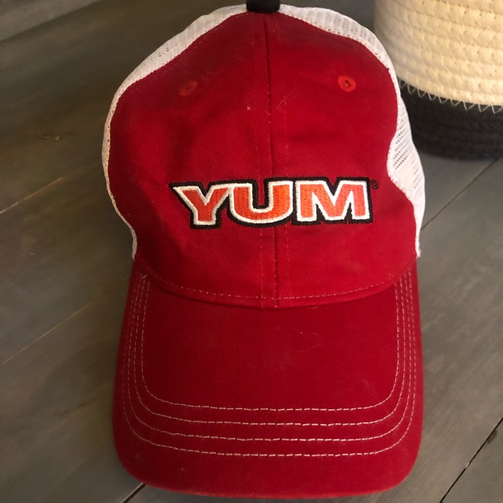 Yum baseball trucker hat red